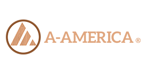 Logo of A-America, a furniture brand carried.
